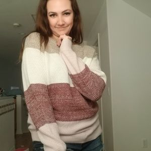 Color block sweater